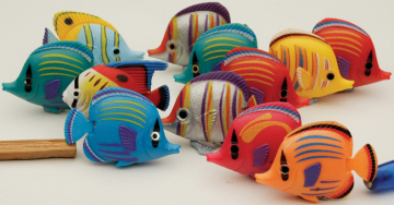 Colourful Bubble Tube Fish - Set of 12