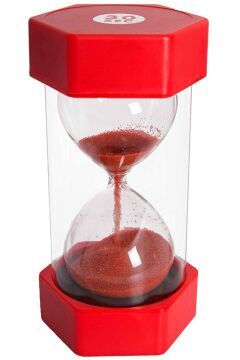 Large Sand Timer - 30 Seconds - Red