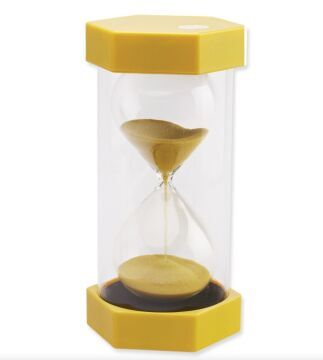 Large Sand Timer - 3 Minute - Yellow